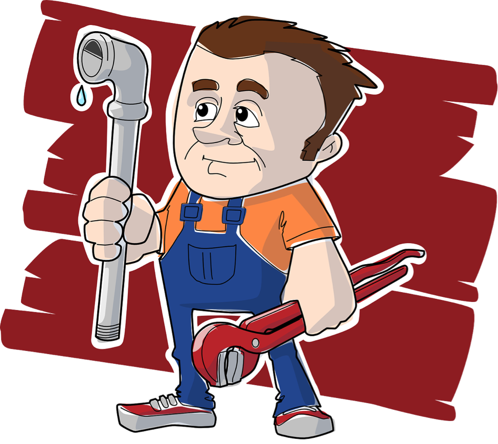 Finding A Plumber - Job Clipart (974x869), Png Download