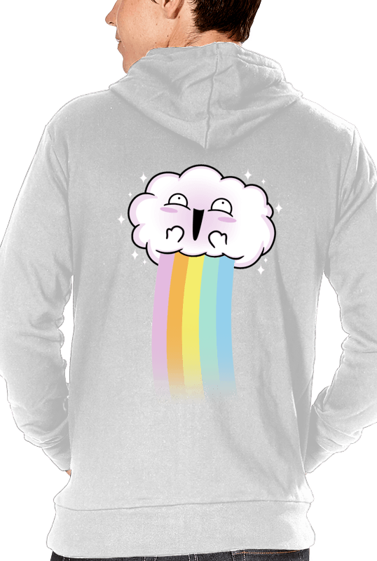 Kawaii Cloud - Sweatshirt (538x800), Png Download