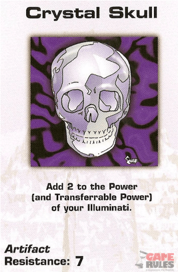 Illuminati Card Game Crystal Skull (709x709), Png Download