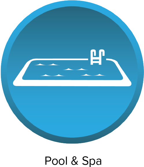 Pool & Spa Icon - Sign (626x625), Png Download