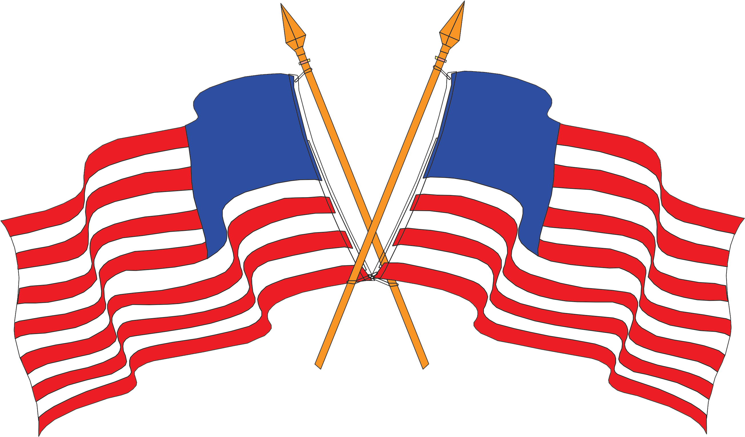 Flags-icon - Air Force Flag Drawing (2615x1536), Png Download