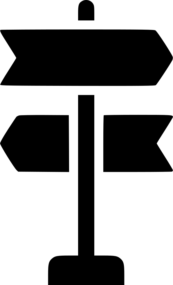 Png File Svg - Direction Decision Icon (596x980), Png Download