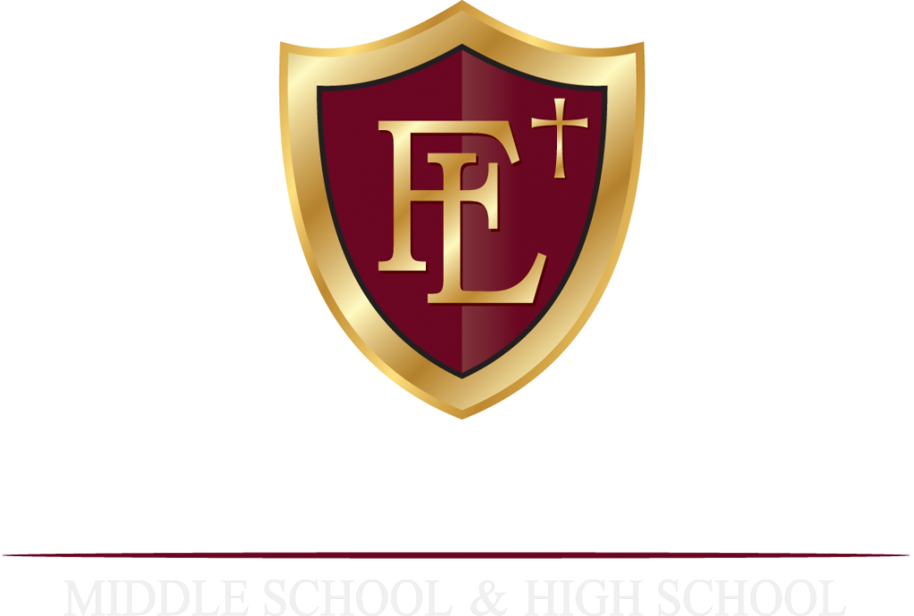 Faith Lutheran Logo White Text - Faith Lutheran Middle School & High School (1024x691), Png Download