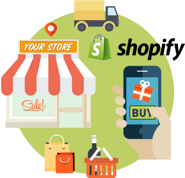 Shopify Development Company Nigeria - Shopify Development Png (600x580), Png Download