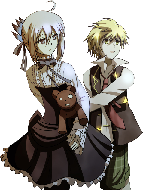 Oz X Echo - Pandora Hearts Oz And Echo (497x640), Png Download