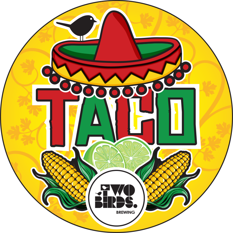 Taco Ale - Two Birds Brewing (800x800), Png Download