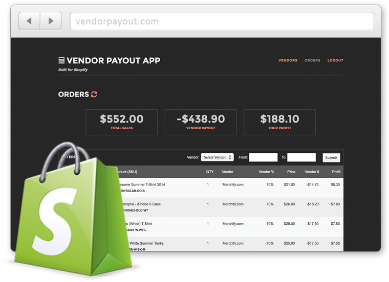 Vendor Payout Integrated With Shopify - Shopify Vendor Payout (781x574), Png Download