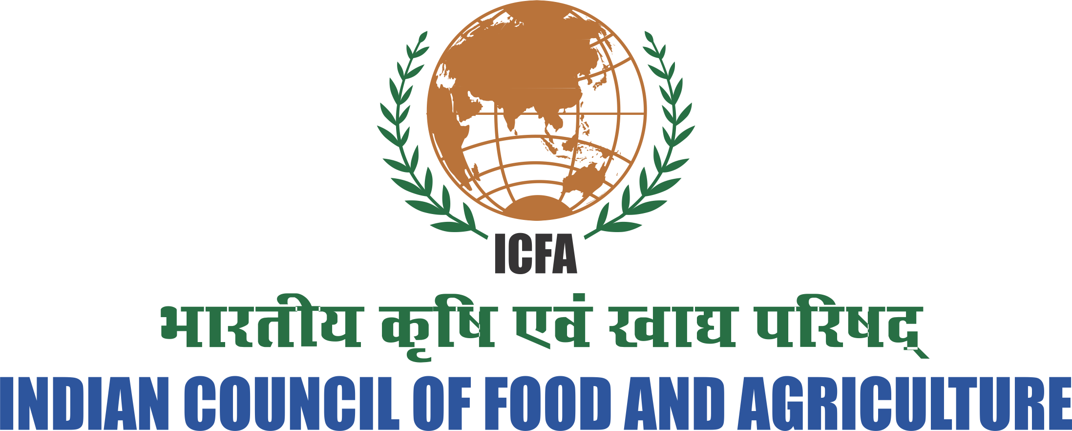 Icfa Logo - Indian Council Of Food And Agriculture (2195x882), Png Download