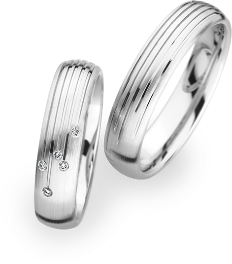 Matching Wedding Bands By Christian Bauer Wedding Ring - Wedding Ring (600x600), Png Download