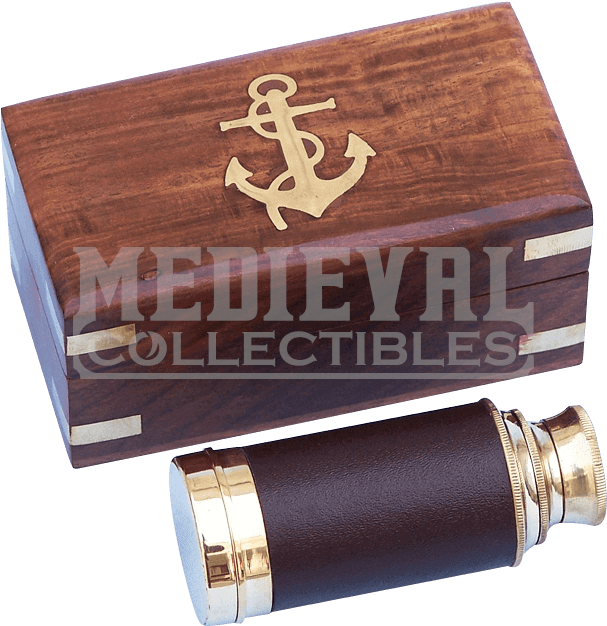 Leather Spyglass (625x625), Png Download