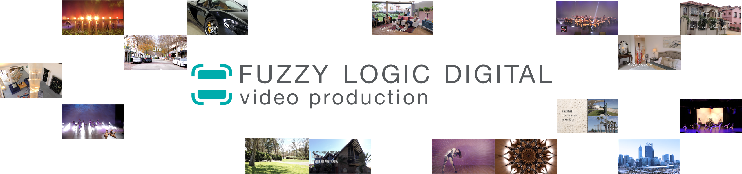 Fuzzy Logic Digital Logo Board - Estate (2560x640), Png Download