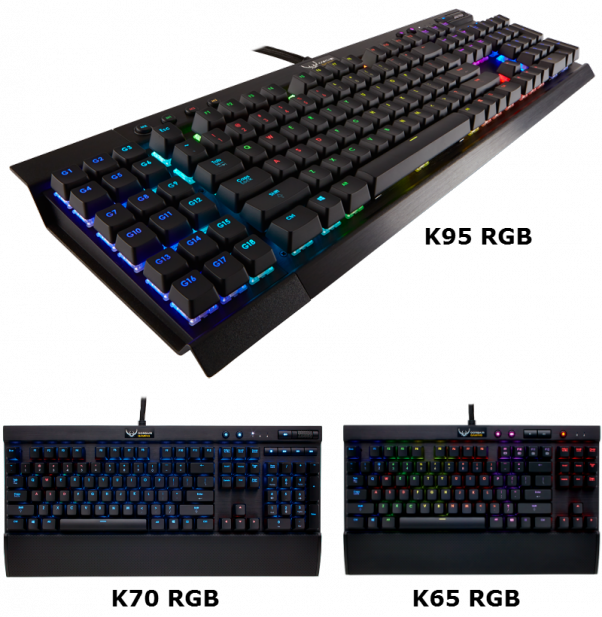 With Their Color-customizable, - K65 Vs K70 Size (602x617), Png Download