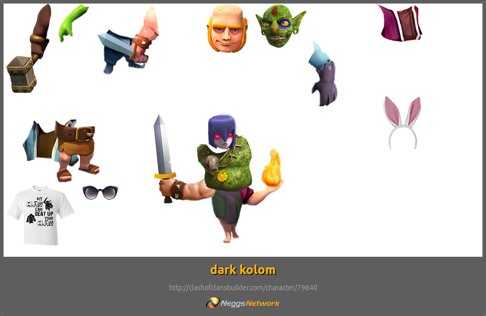 Dark Kolom Character - Clash Of Clans France (960x624), Png Download