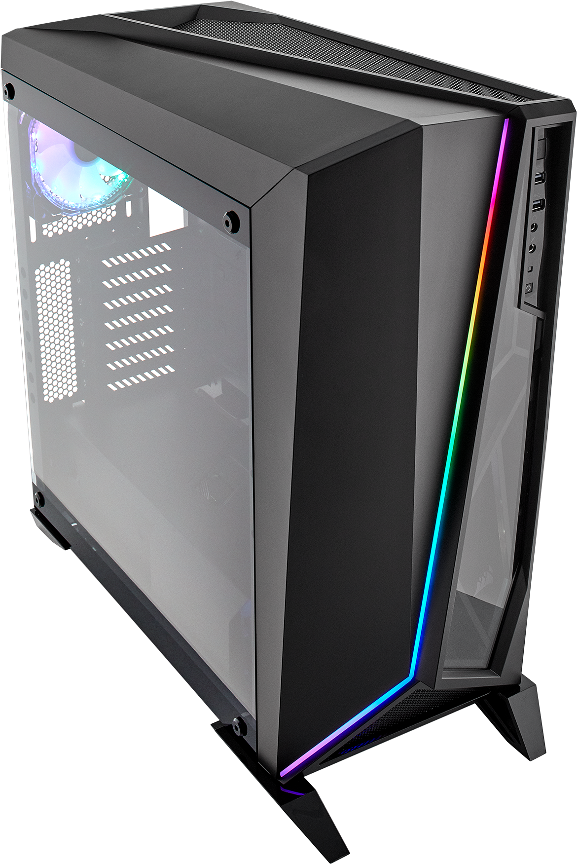 The Lighting Is Controlled By The Supplied Lighting - Corsair Carbide Spec Omega Rgb (1227x1800), Png Download