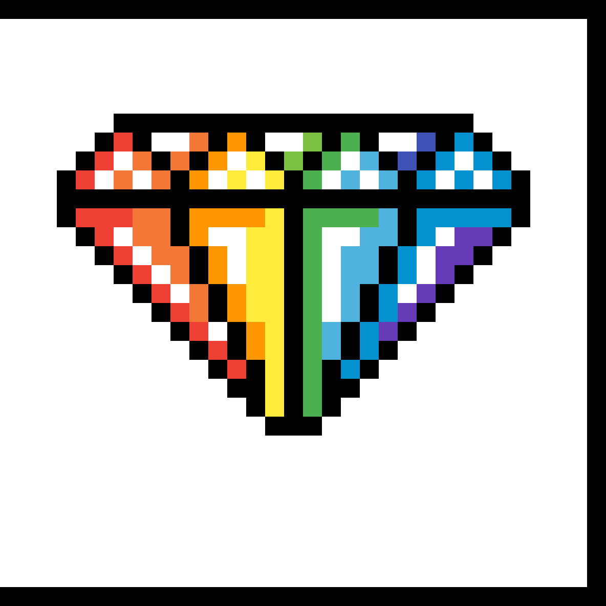 Daimond - Diamant Pixel (1184x1184), Png Download