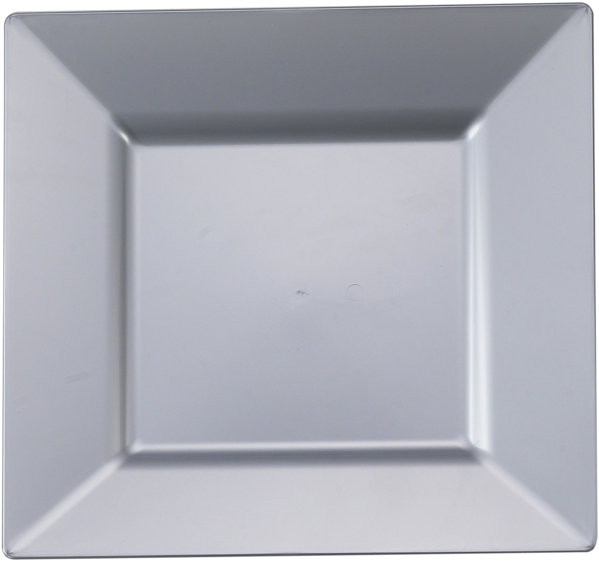 Silver Plastic Square - Plate (1280x1256), Png Download