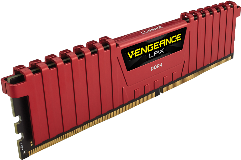 Corsair Vengeance Red Lpx 16gb 2x8gb Cmk16gx4m2a2400c16r - Corsair 8gb Ddr4 Ram (800x531), Png Download