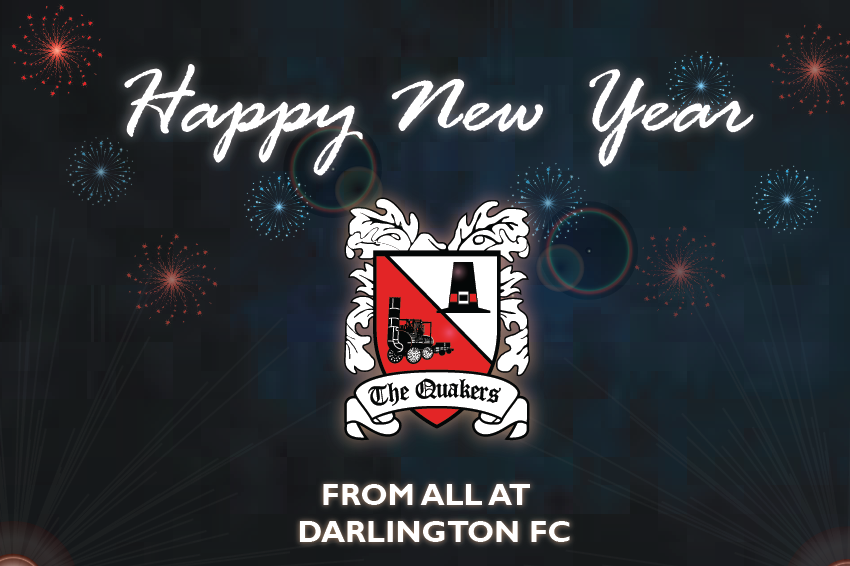 Happy New Year From Darlington Fc - Darlington F.c. (850x566), Png Download
