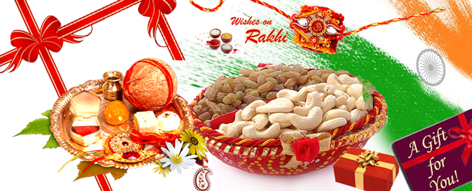 2 Rakhis With Ferrero Rocher 3 Pieces Send Rakhi To - Confectionery (1600x648), Png Download