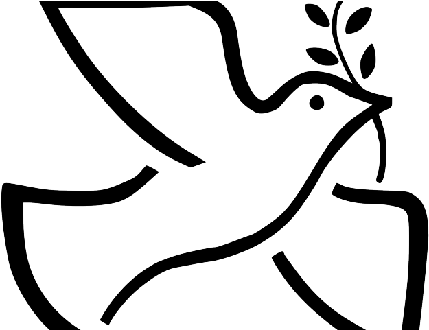 Peace Dove Clipart Peace Sign - Dove With Olive Branch Png (640x480), Png Download