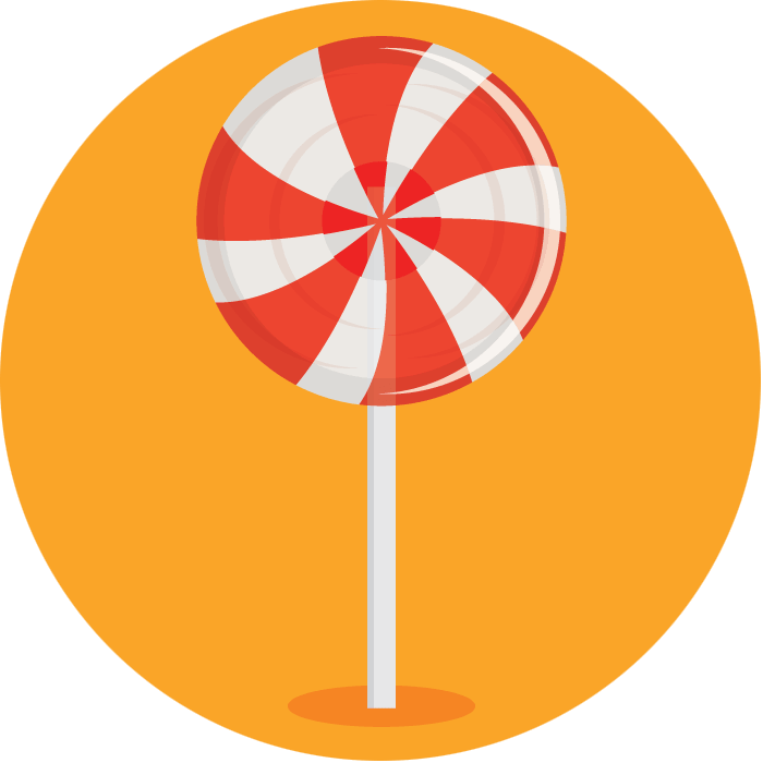 Lollipop - Beach Umbrella Top View (700x700), Png Download