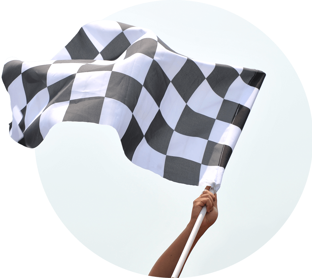 The Team Is Ours While Victory Yours - Racing Flags (1032x920), Png Download