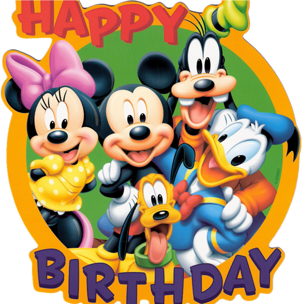Mickey Mouse Birthday Pictures Disneys Is The Best - Mickey Mouse Happy Birthday (1024x1024), Png Download