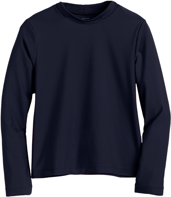The Swim Long Sleeve Top Navy P - Sweatshirt (715x750), Png Download