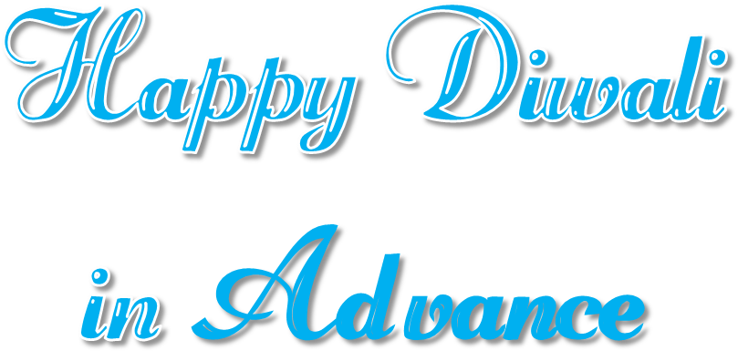 Happy Diwali In Advance Png Transparent File - Calligraphy (868x475), Png Download