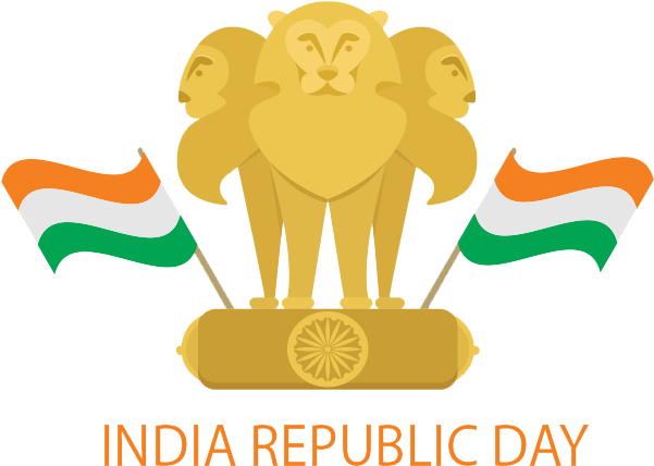 Happy Republic Day Png Image - Happy Republic Day 2019 Png (825x642), Png Download