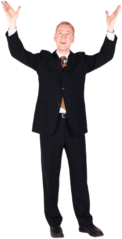 Businessman Png Image - Cute Man Transparent Background (400x780), Png Download