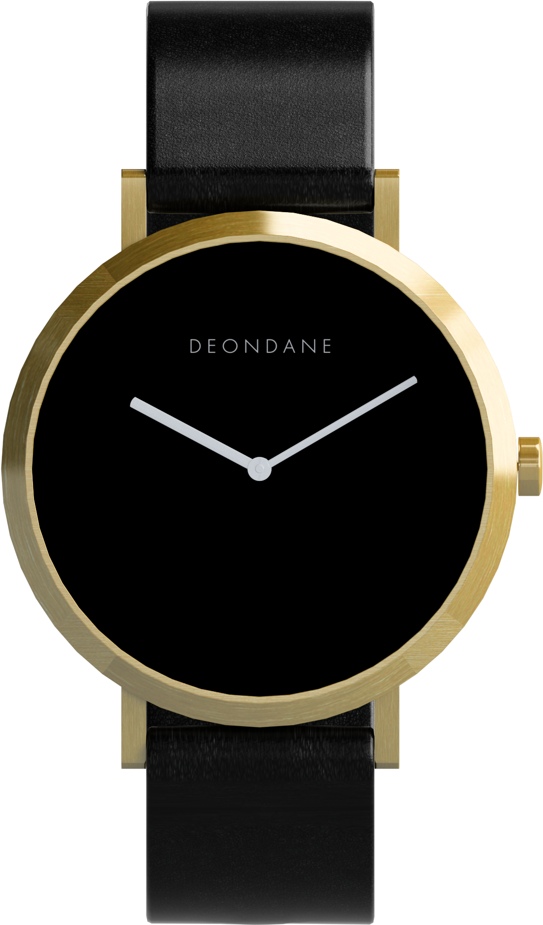 The Gold And Black - Skagen Uhr Schwarz (2000x2000), Png Download
