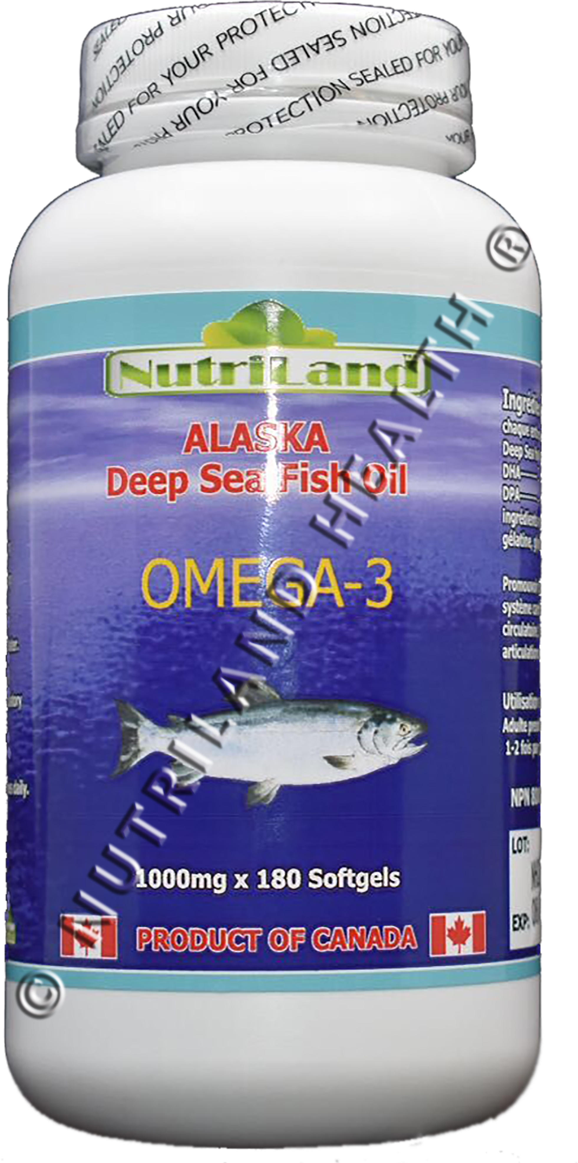 Alaska Deep Sea Fish Oil - Salmon (4000x4000), Png Download
