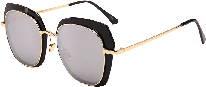 Anti Uv Metal Full Frame Cat Eye Sunglasses - Still Life Photography (700x931), Png Download