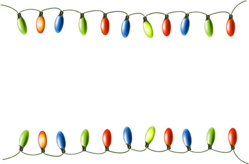 Png Free Images Toppng - Christmas Lights Border Png (850x581), Png Download