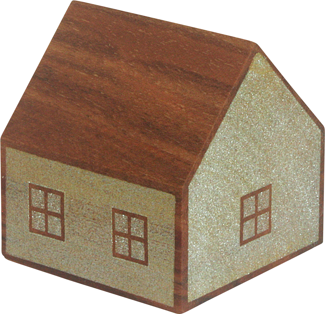 Walnut And Golden Flakes House Wood Decorations - Plywood (2512x2512), Png Download