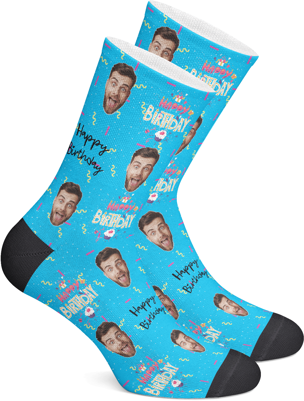 Custom Face Socks - Personalized Socks (1800x1800), Png Download