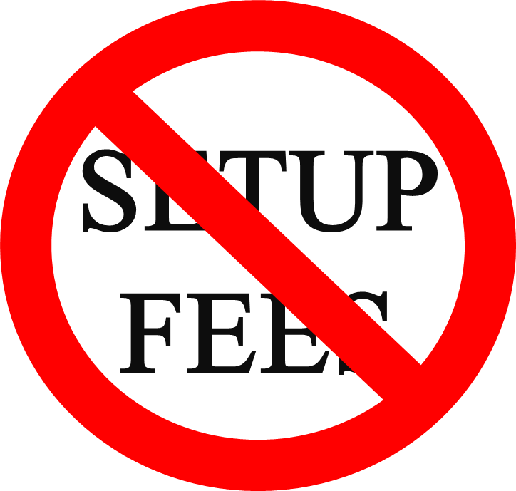 No Setup Fees - No Set Up Fee (724x689), Png Download