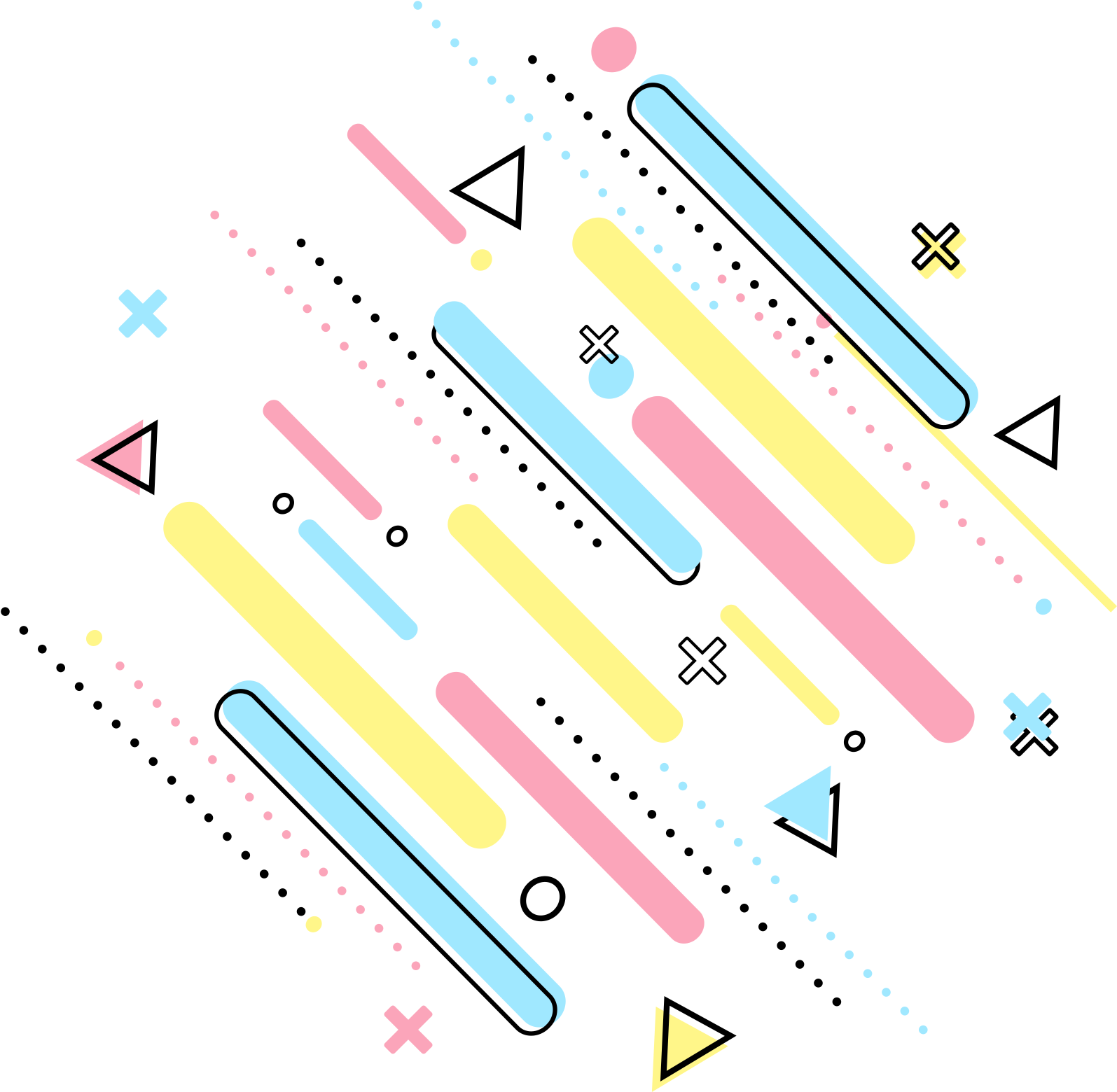 Memphis Commerce Trend Elements Simplicity Png And - Parallel (2000x2000), Png Download