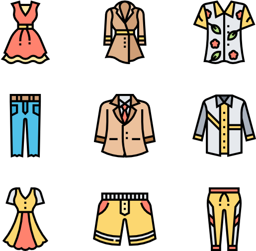 Clothes - Png Icon Kawaii (600x564), Png Download