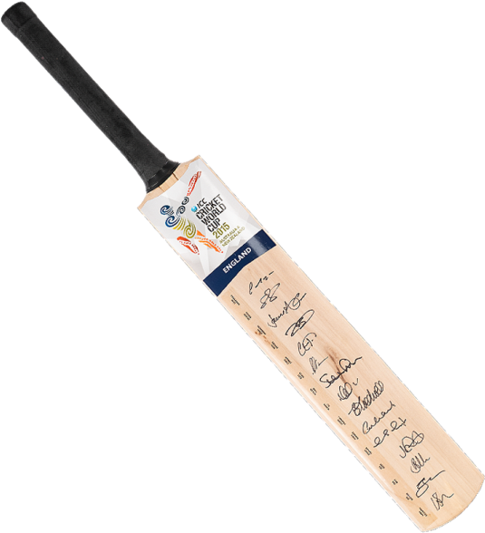 Cricket World Cup Bat - England Cricket Bat (650x665), Png Download