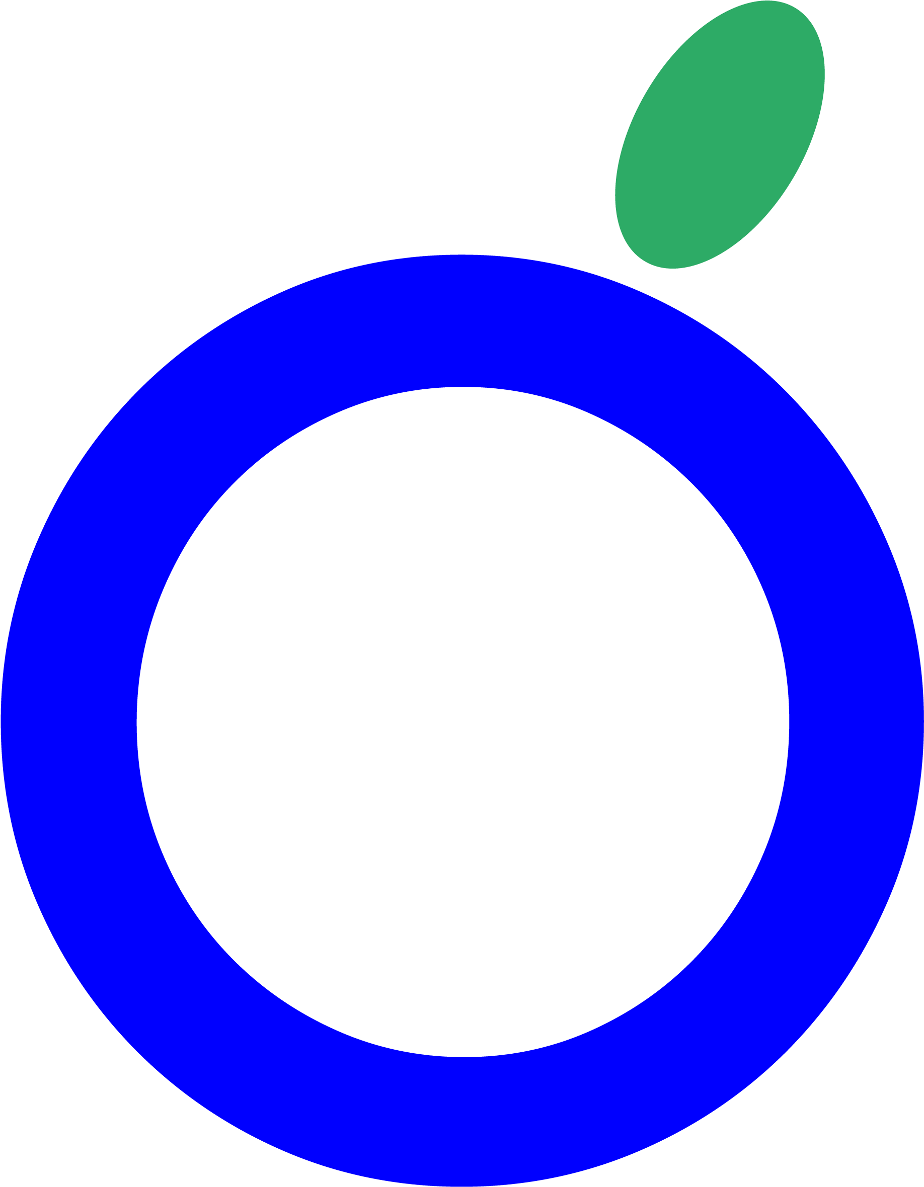 Newtons Of Bury Blue Apple Logo - Circle (3000x3000), Png Download