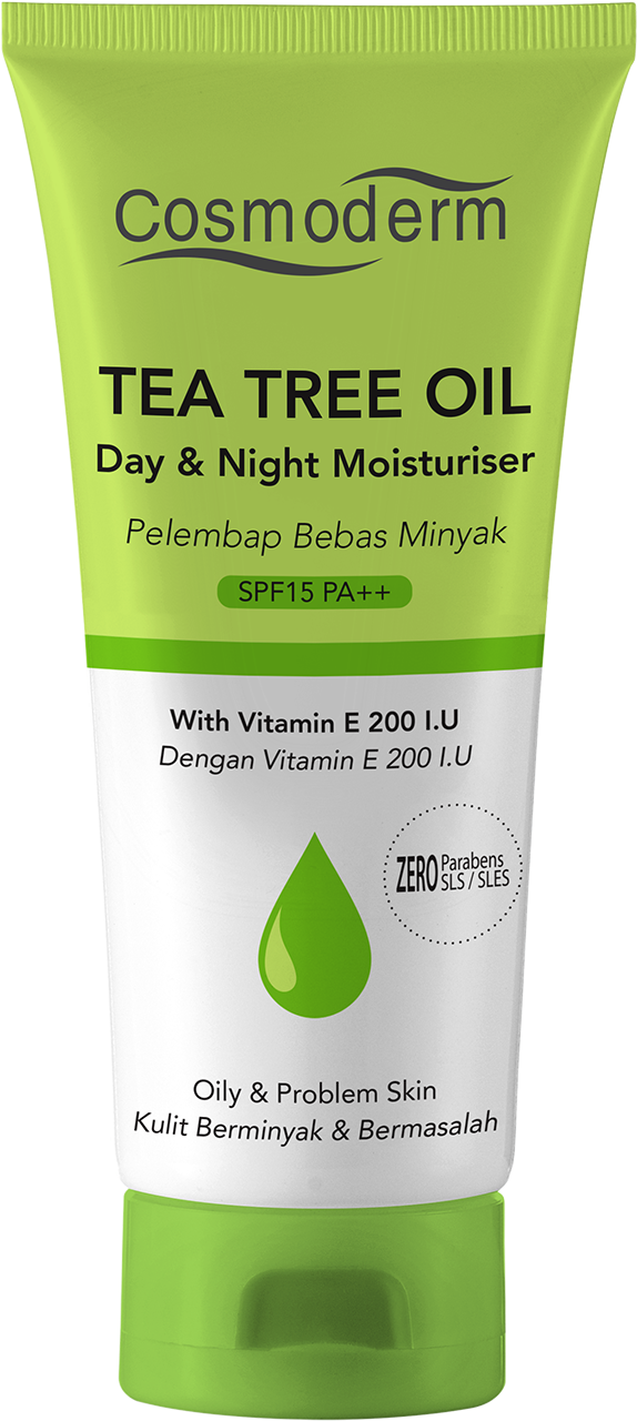 Cosmoderm Tea Tree Oil Day & Night Moisturiser With - Re Energize Shampoo Tigi (1280x1280), Png Download