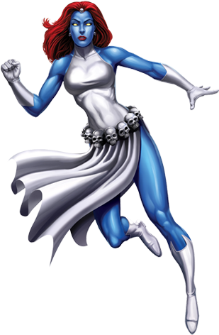 Mystique Marvel Xp - X Men Blue Body Paint (360x502), Png Download