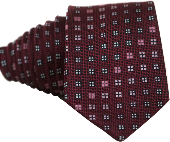 Squares On Red Necktie - Men's Nice. Modern Menswear Men's Assorted Silk (600x600), Png Download