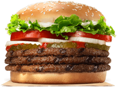 Burger King Triple Whopper (400x400), Png Download
