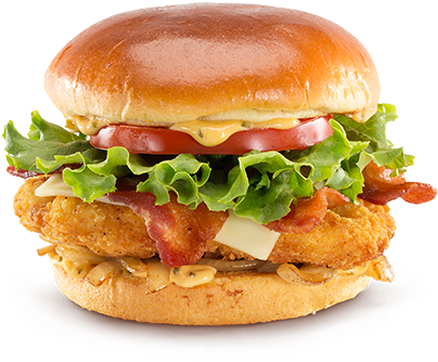 Hamburger, Burger Png Image Mac Burger - Crispy Chicken Clubhouse Mcdonalds (443x368), Png Download