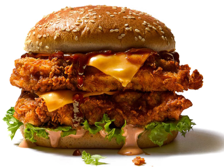Kfc Burger Png Image With Transparent Background - Kfc Advertisement Poster (870x587), Png Download