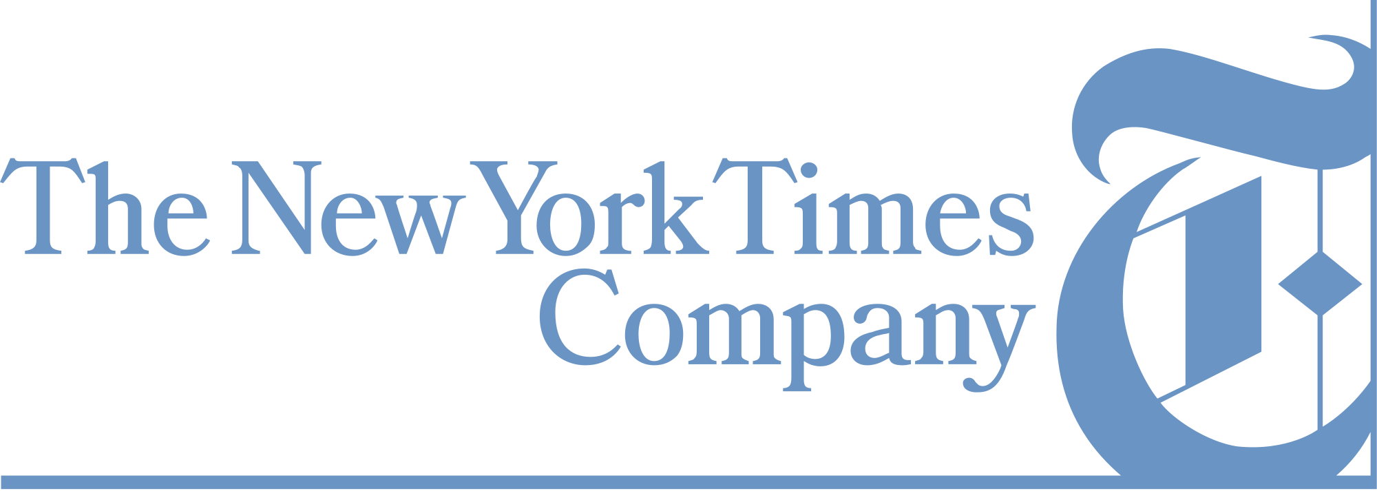 2000px-the New York Times Company Logo Svg - New York Times Company Logo (2000x713), Png Download