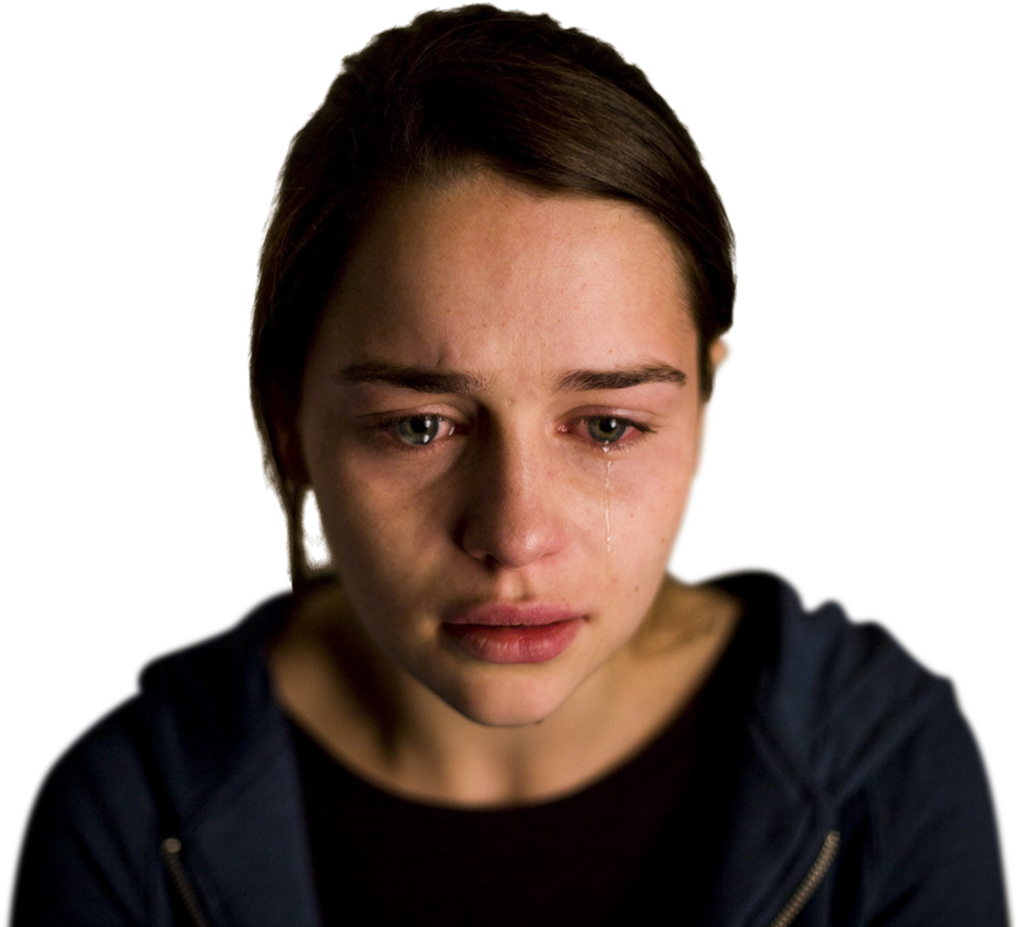 Emilia Clarke - Emilia Clarke Sad Face (1280x853), Png Download
